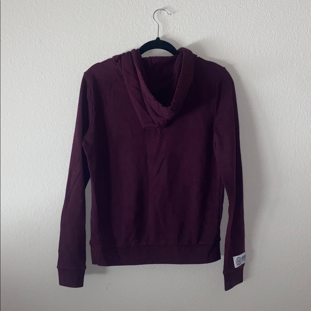 🎈PINK Victoria’s Secret Maroon Half-Zip Pullover with hood! - Picture 8 of 8